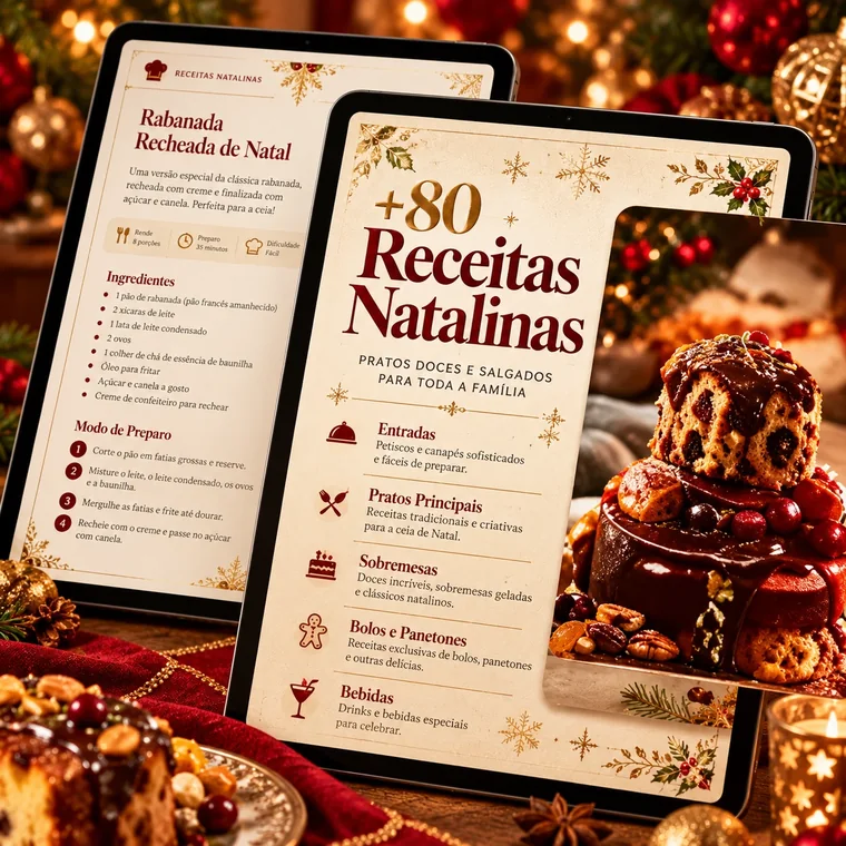 Mais de 80 receitas natalinas