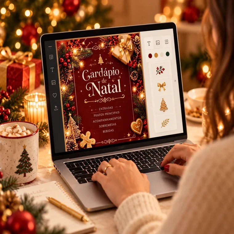 Personalizar os cardápios no Canva